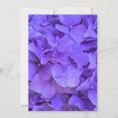 Invitation Hydrangeas Lavender lilas (Dos)