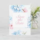 Invitation Hydrangeas Pastel Bloom (Debout devant)