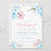 Invitation Hydrangeas Pastel Bloom (Dos)