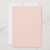 Invitation Hydrangeas Pêche Aquarelle Moderne Mariage (Dos)