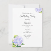 Invitation Hydrangée (Devant)