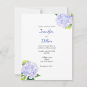 Invitation Hydrangée (Devant)