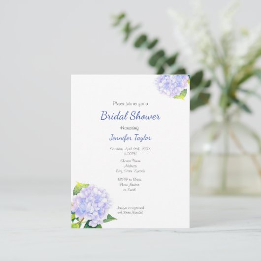 Invitation Hydrangée (Debout devant)