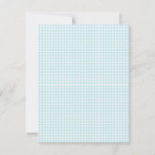 Invitation Hydrangée bleue (Dos)