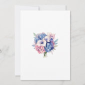 Invitation Hydrangée | Lilies Floral | FÊTE DES MARIÉES (Dos)