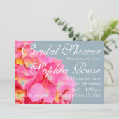 Invitation Hydrangée rose fleur rose rose rose floral (Debout devant)