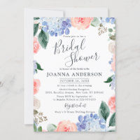 Hydrangées bleu outrepassé rose Fête des mariées I