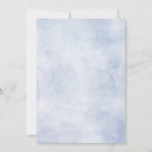 Invitation Hydrangées bleu pâle rose pastel mariage (Dos)