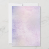 Invitation Hydrangées rose pâle et mariage d'eucalyptus (Dos)