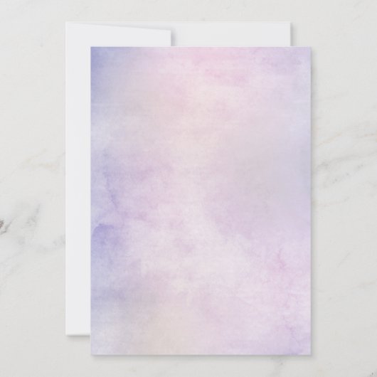 Invitation Hydrangées rose pâle et mariage d'eucalyptus (Dos)