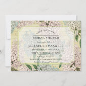 Invitation Hydrangées vintages | Fête des mariées Ephemera fr (Devant)