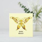 Invitation HYPER PAPILLON ,blanc (Debout devant)