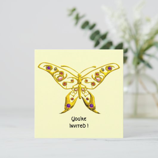Invitation HYPER PAPILLON ,blanc (Debout devant)