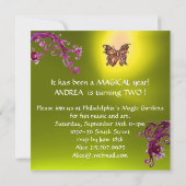 Invitation HYPER PARROTS / Fête du deuxième anniversaire, Jau (Dos)