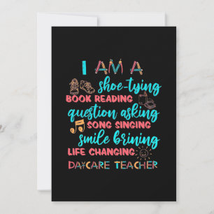 Invitation I Am A Daycare Teacher