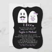 Invitation I Boo Wedding shower des couples d'Halloween (Devant)