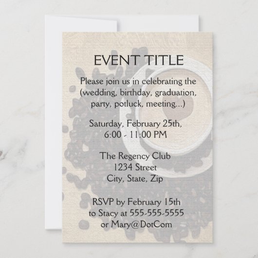 Invitation I café de coeur (Devant)