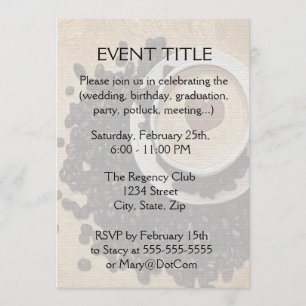 Invitation I café de coeur