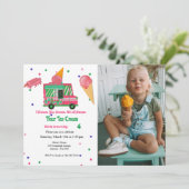 Invitation I Cream Four glace gream fille glace anniversaire (Debout devant)