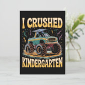 Invitation I Crushed Kindergarten Monster Truck Graduation (Debout devant)