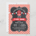 Invitation  I DO BBBQ Chalkboard Mariage Engagement Party<br><div class="desc">Ce design comprend un barbecue grill et une bannière de menthe sur un en vichy rouge et un arrière - plan de tableau noir. Cliquez sur le bouton personnaliser pour plus d'options pour ajouter votre propre texte personnalisé ! Des variantes de ce design, des couleurs supplémentaires, ainsi que des produits...</div>