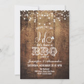 Invitation I DO BBBQ Engagement Party Couples Douche (Devant)