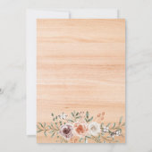 Invitation I DO BBBQ Engagement Party Modern Wood Floral (Dos)