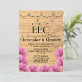 Invitation I DO BBBQ fiançailles lumières à cordes de fête ru (Debout devant)