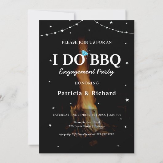 Invitation I Do BBQ - BBQ Night Couples (Devant)