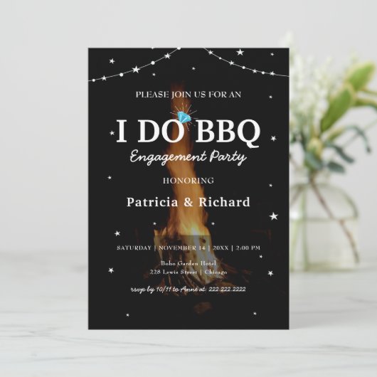 Invitation I Do BBQ - BBQ Night Couples (Debout devant)