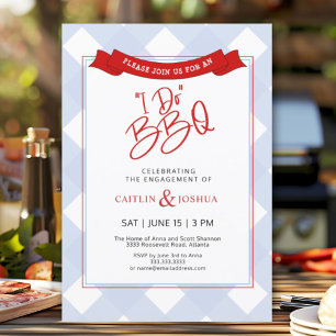 Invitation I Do BBQ Couples Engagement Dîner De La Fête De Ré