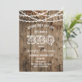 Invitation I DO BBQ Engagement Party (Debout devant)