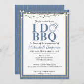 Invitation I Do BBQ Engagement Party Couples Douche (Devant / Derrière)