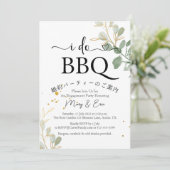 Invitation I Do BBQ Engagement Party Eucalypse Or Simple (Debout devant)