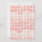 Invitation I Do BBQ Fête des mariées Grill Rouge En vichy Déc (Dos)