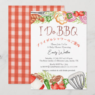 Invitation I Do BBQ Fête des mariées Ustensile Alimentation R