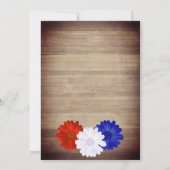 Invitation I Do BBQ Patriotic Floral Engagement Party (Dos)