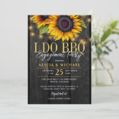 Invitation I DO BBQ rustic sunflower engagement party (Debout devant)