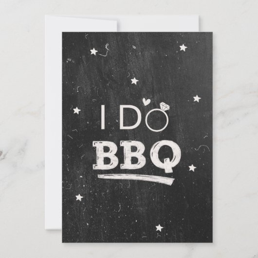 Invitation I Do BBQ String Lights Rustic Engagement Party (Dos)