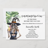 Invitation I do Party by the Pool Summerween Bridal Shower (Devant)