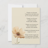 Invitation i forgive you flower (Dos)