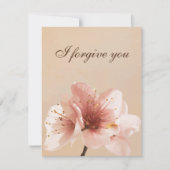 Invitation i forgive you flower (Devant)