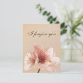 Invitation i forgive you flower (Debout devant)