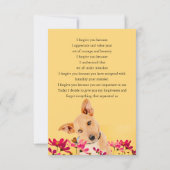 Invitation i forgive you flower dog (Dos)