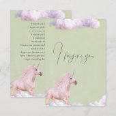 Invitation i forgive you sky horse (Devant / Derrière)