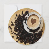 Invitation I Heart Coffee (Dos)