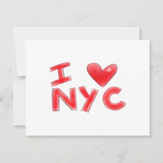 Invitation I Heart NYC Classic (Devant)