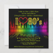 Invitation I Heart The 80s Soundwave Graphic Birthday (Dos)