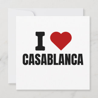 Invitation I love casablanca - I heart casablanca morocco