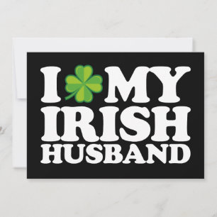 Invitation I Love My Irish Husband Couple St Patrick's Day